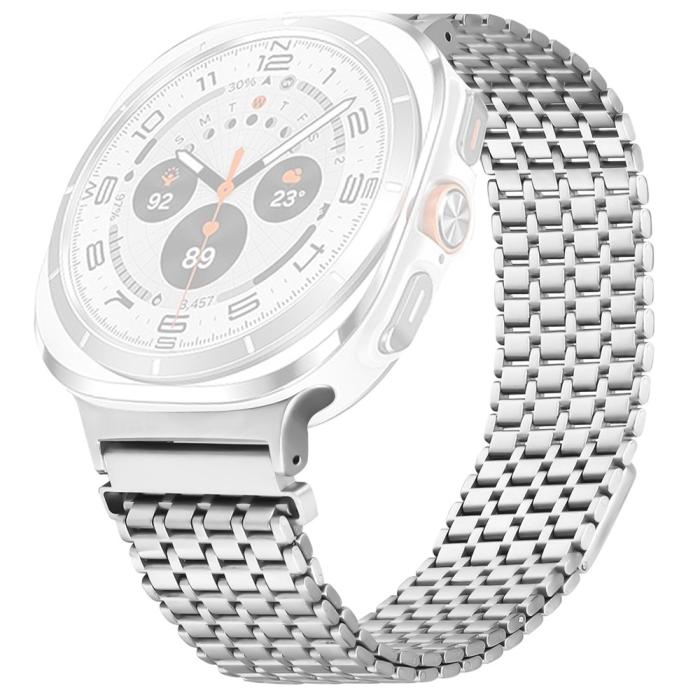 Bild 1, Galaxy Watch 8 46/44/40 mm Armband Magnetisk Loop Silver