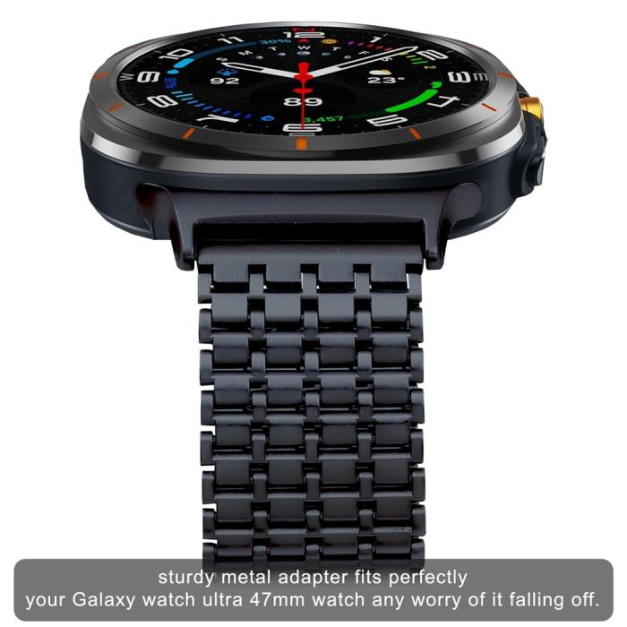 Bild 4, Galaxy Watch 8 46/44/40 mm Armband Magnetisk Loop Grå