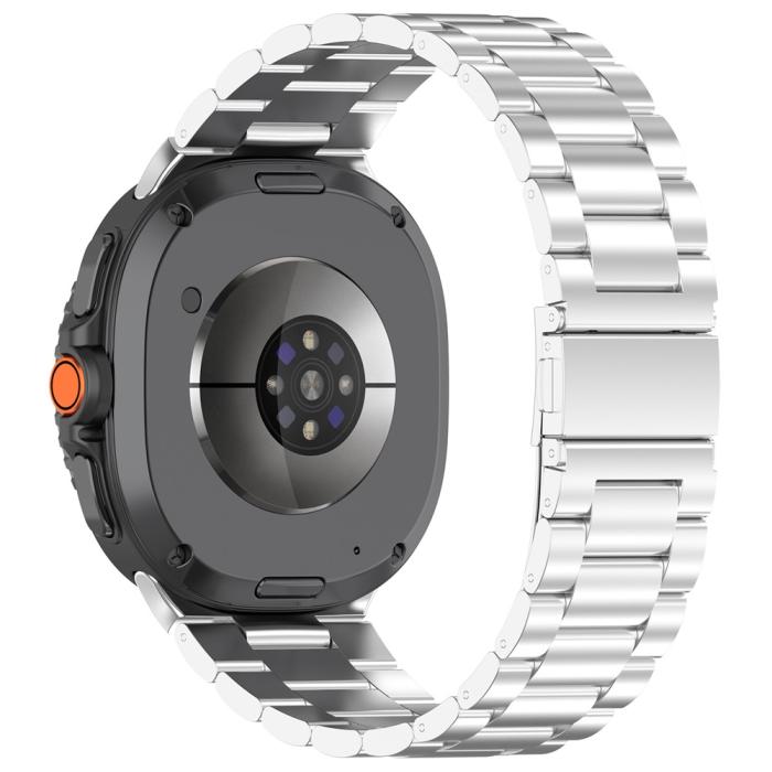 Bild 1, Galaxy Watch 8 46/44/40 mm Armband Rostfritt Stål Silver