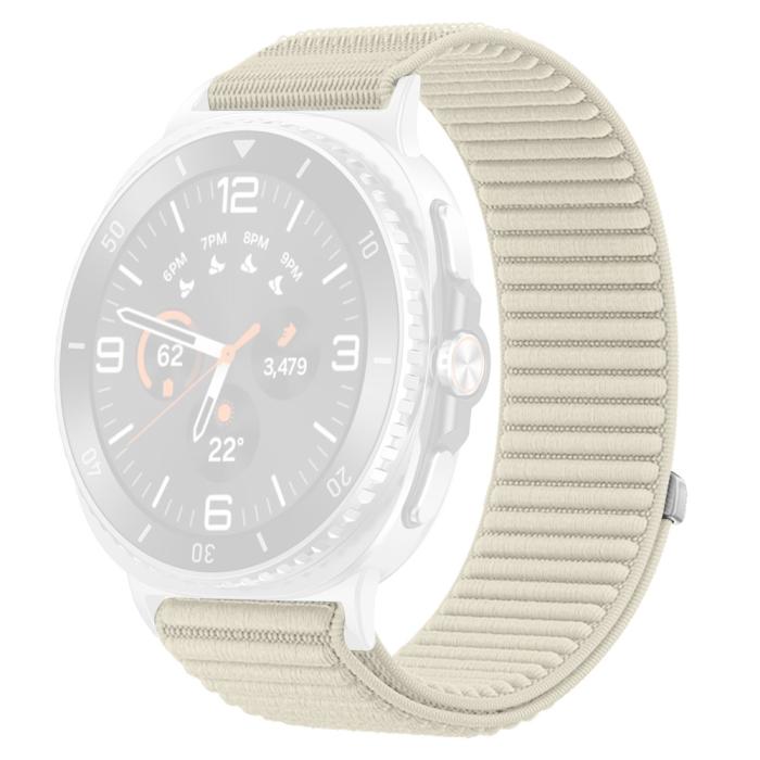 Bild 1, Galaxy Watch 8 46/44/40 mm Armband Nylon Loop Starlight