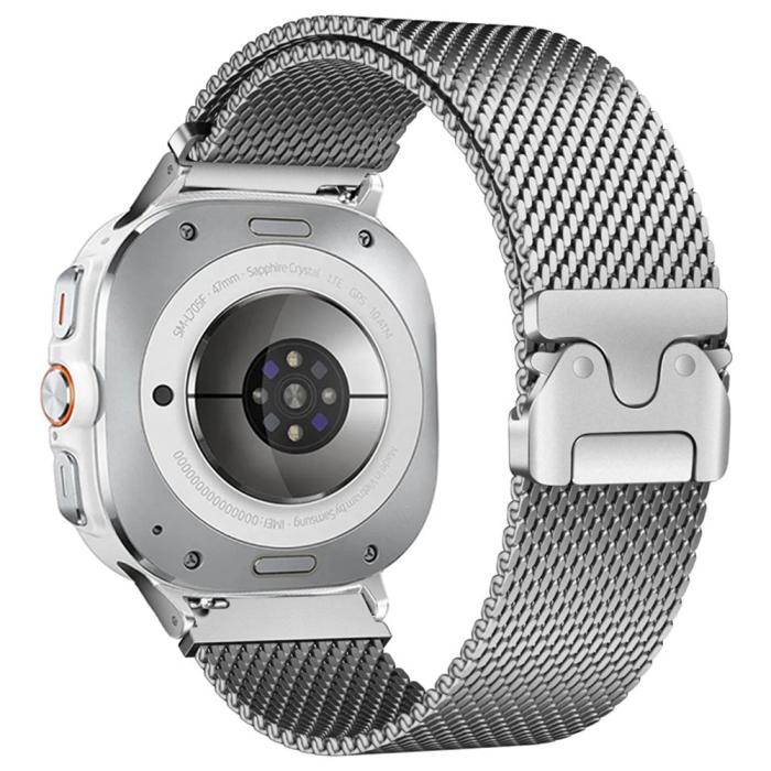 Bild 1, Galaxy Watch 8 46/44/40 mm Armband Milanese Silver