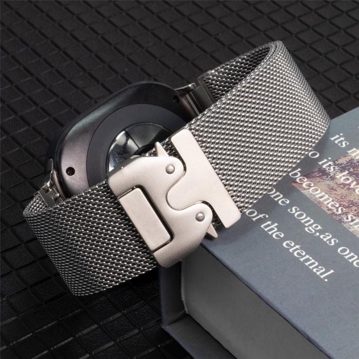 Bild 4, Galaxy Watch 8 46/44/40 mm Armband Milanese Silver