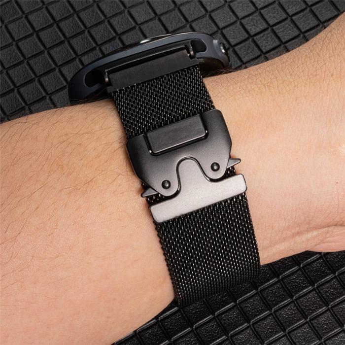 Bild 3, Galaxy Watch 8 46/44/40 mm Armband Milanese Svart