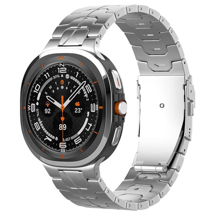 Bild 2, Samsung Galaxy Watch 8 46/44/40 mm Armband Metall Silver