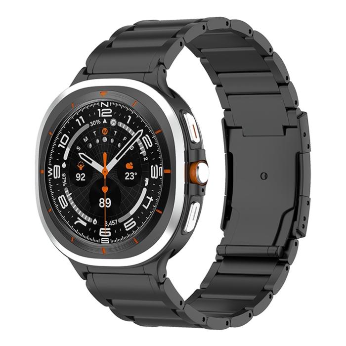 Bild 2, Samsung Galaxy Watch 8 46/44/40 mm Armband Metall Svart