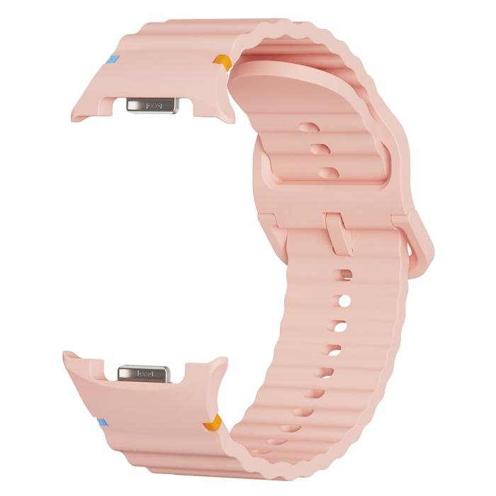Bild 1, KALEBOL Galaxy Watch 8 46/44/40 mm Armband Wave Rosa