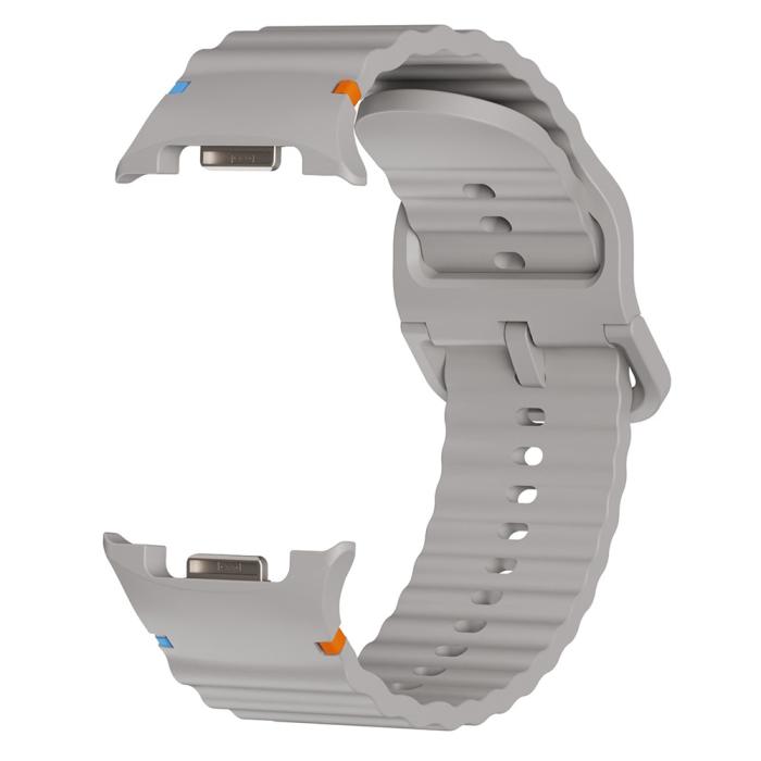 Bild 1, KALEBOL Galaxy Watch 8 46/44/40 mm Armband Wave Grå