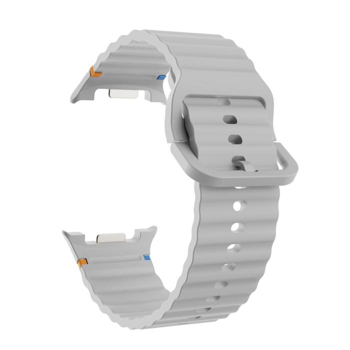 Bild 2, KALEBOL Galaxy Watch 8 46/44/40 mm Armband Wave Grå