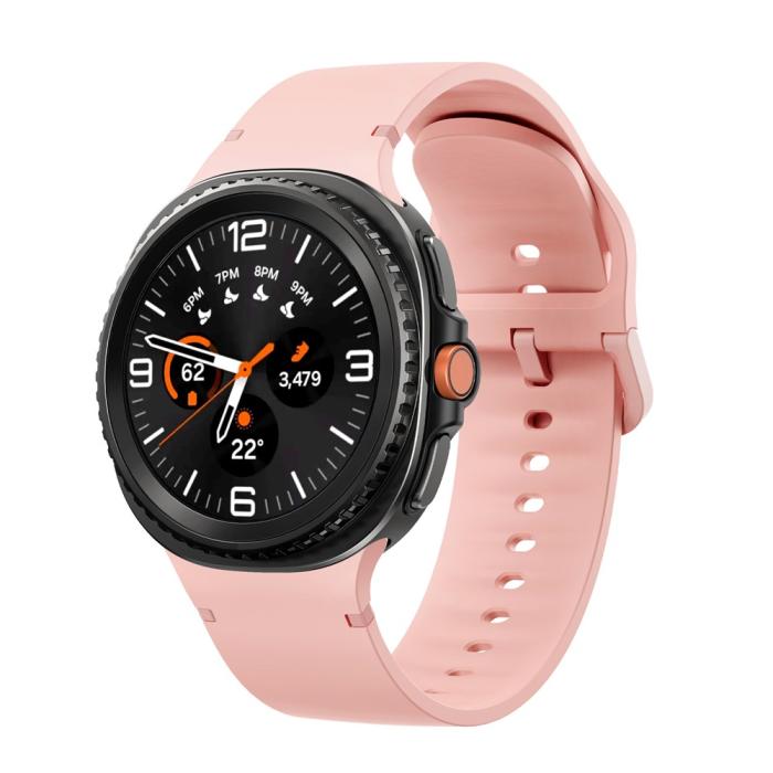 Bild 3, KALEBOL Galaxy Watch 8 46/44/40 mm Armband Silikon Rosa
