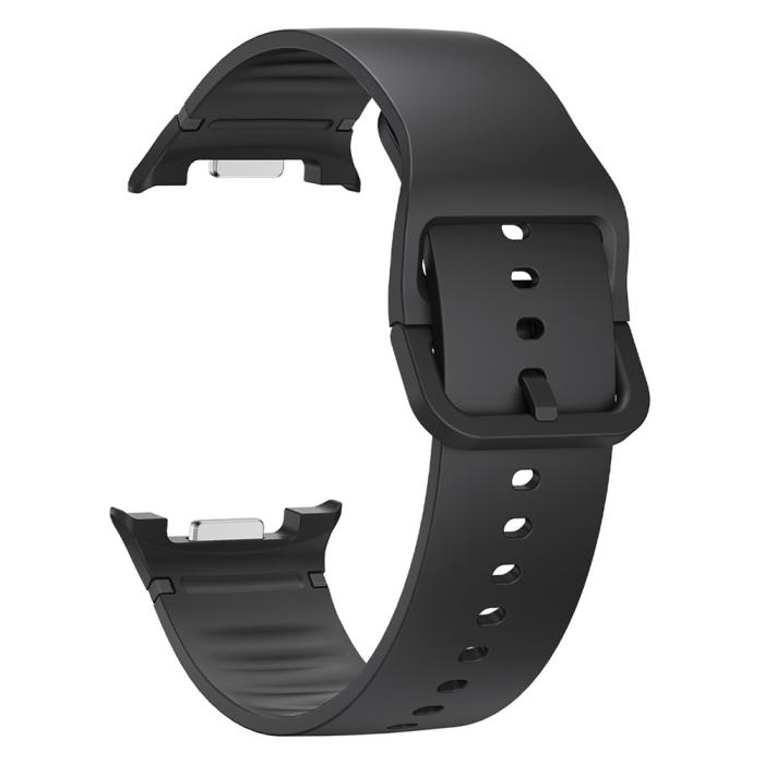 Bild 2, KALEBOL Galaxy Watch 8 46/44/40 mm Armband Silikon Svart