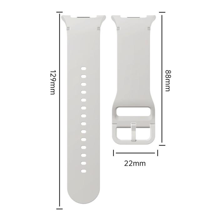 Bild 5, KALEBOL Galaxy Watch 8 46/44/40 mm Armband Silikon Svart