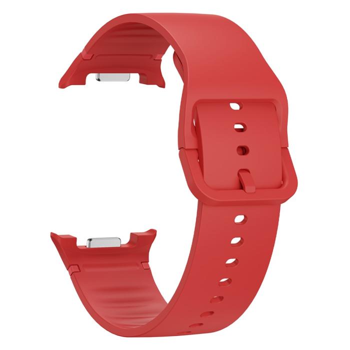 Bild 2, KALEBOL Galaxy Watch 8 46/44/40 mm Armband Silikon Röd