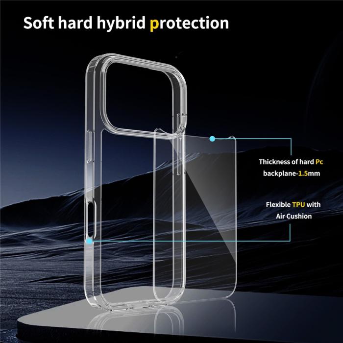 Bild 5, iPhone 17 Pro Skal Shockproof Hybrid Transparent