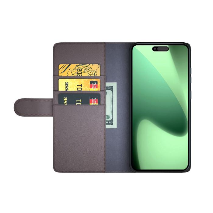 Bild 3, iPhone 17 Pro Fodral Premium Äkta Läder Brun