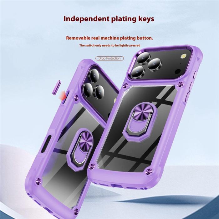Bild 5, iPhone 17 Pro Skal Shockproof Ring Hybrid Svart