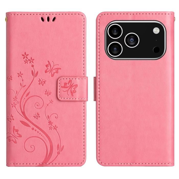 Bild 1, iPhone 17 Pro Fodral Med Blommigt Tryck Rosa