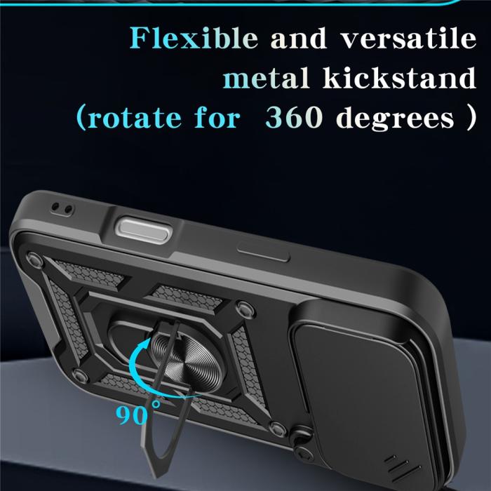Bild 5, iPhone 17 Pro Skal CamShield Ring Hybrid Blå