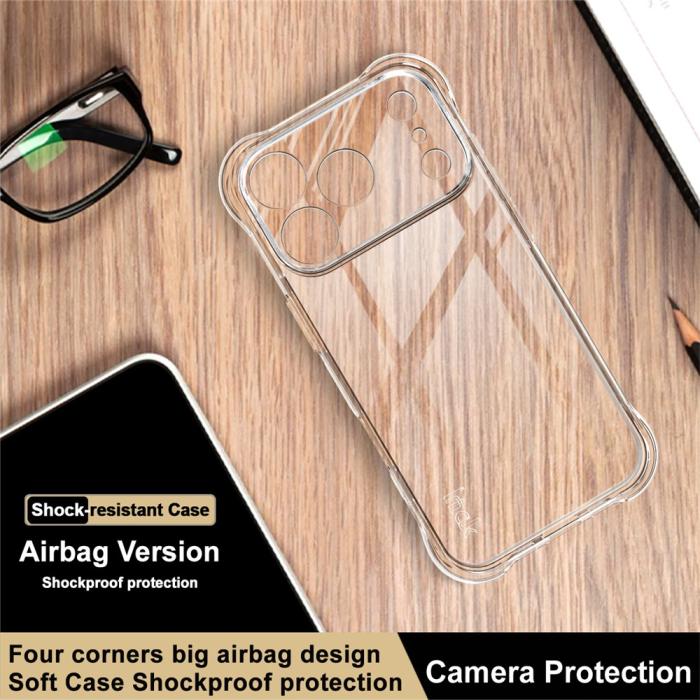 Bild 3, IMAK iPhone 17 Pro Skal TPU AirBag Shockproof Svart