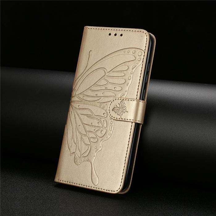 Bild 6, iPhone 17 Pro Fodral Med Fjäril Tryck Guld