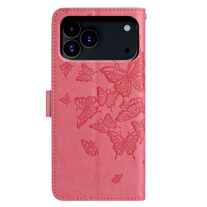 Bild 5, iPhone 17 Pro Fodral Med Fjäril Tryck Rosa