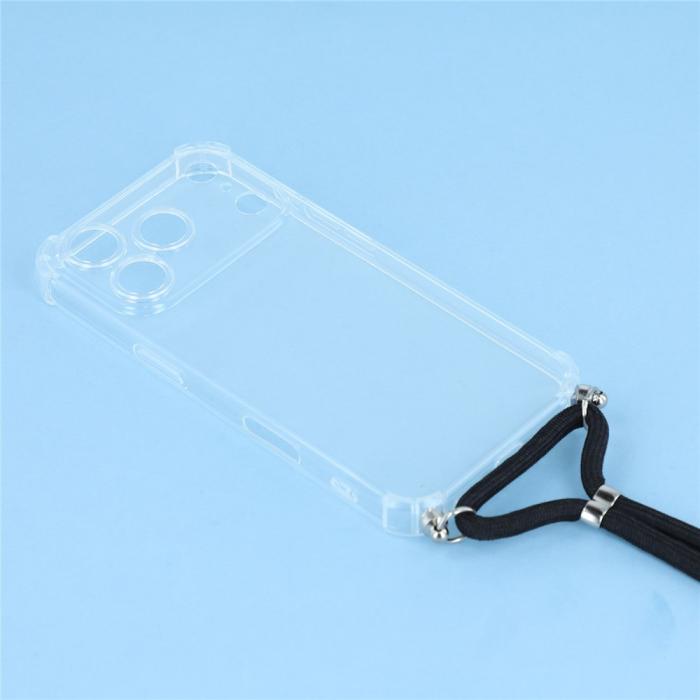 Bild 4, iPhone 17 Pro Skal Med Mobilsnöre TPU Transparent