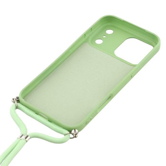 Bild 4, iPhone 17 Pro Skal Med Mobilsnöre TPU Grön