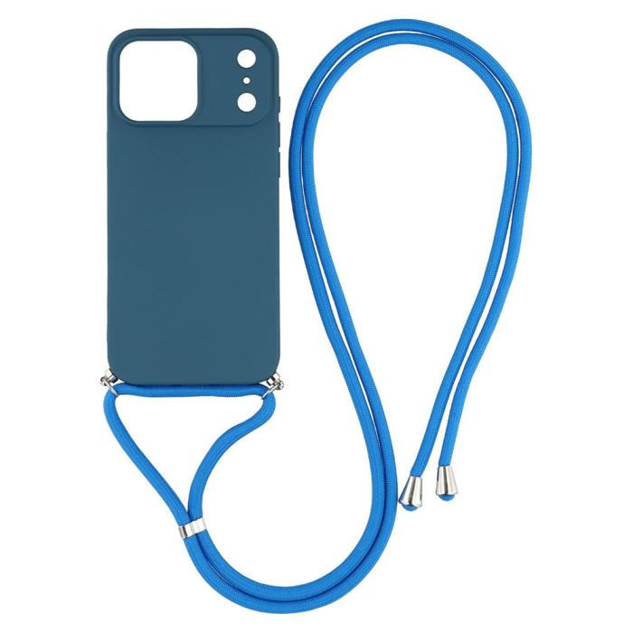 Bild 1, iPhone 17 Pro Skal Med Mobilsnöre TPU Blå