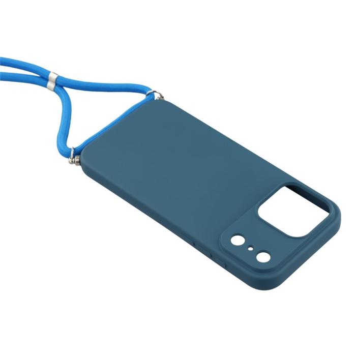 Bild 4, iPhone 17 Pro Skal Med Mobilsnöre TPU Blå