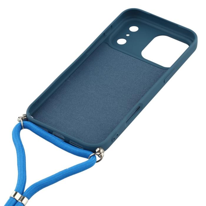 Bild 5, iPhone 17 Pro Skal Med Mobilsnöre TPU Blå