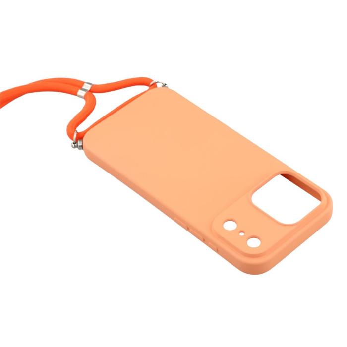 Bild 5, iPhone 17 Pro Skal Med Mobilsnöre TPU Orange