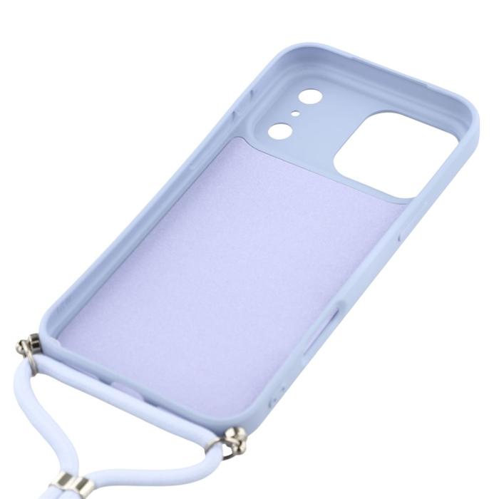 Bild 5, iPhone 17 Pro Skal Med Mobilsnöre TPU Lila