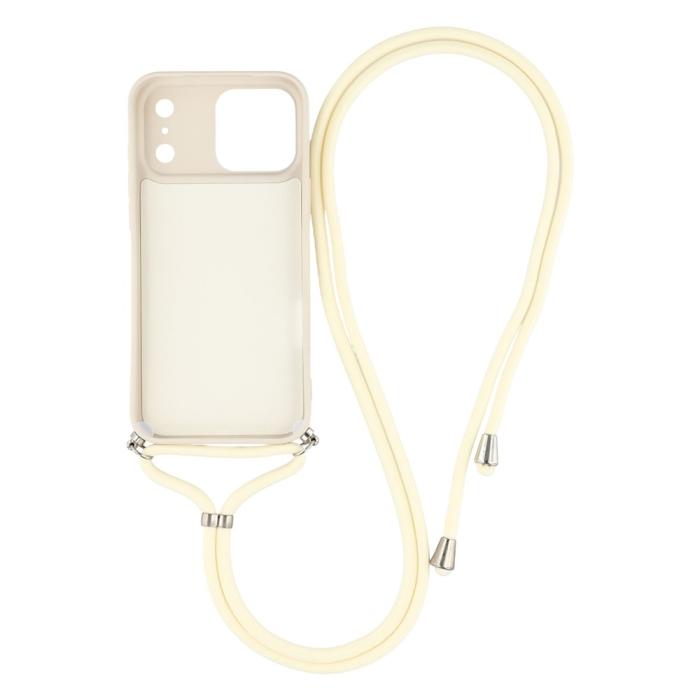 Bild 2, iPhone 17 Pro Skal Med Mobilsnöre TPU Vit
