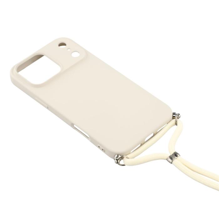 Bild 3, iPhone 17 Pro Skal Med Mobilsnöre TPU Vit