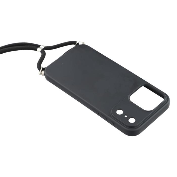 Bild 4, iPhone 17 Pro Skal Med Mobilsnöre TPU Svart