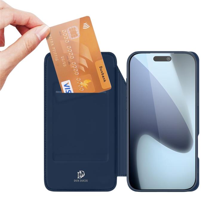 Bild 2, DUX DUCIS iPhone 17 Pro Fodral Skin Pro Blå
