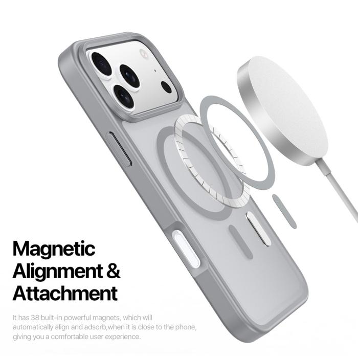 Bild 6, DUX DUCIS iPhone 17 Pro Skal MagSafe Yind Series Grå