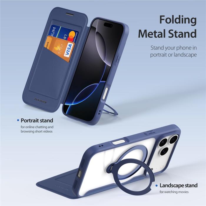Bild 4, DUX DUCIS iPhone 17 Pro Fodral MagSafe Kickstand Skin X Pro