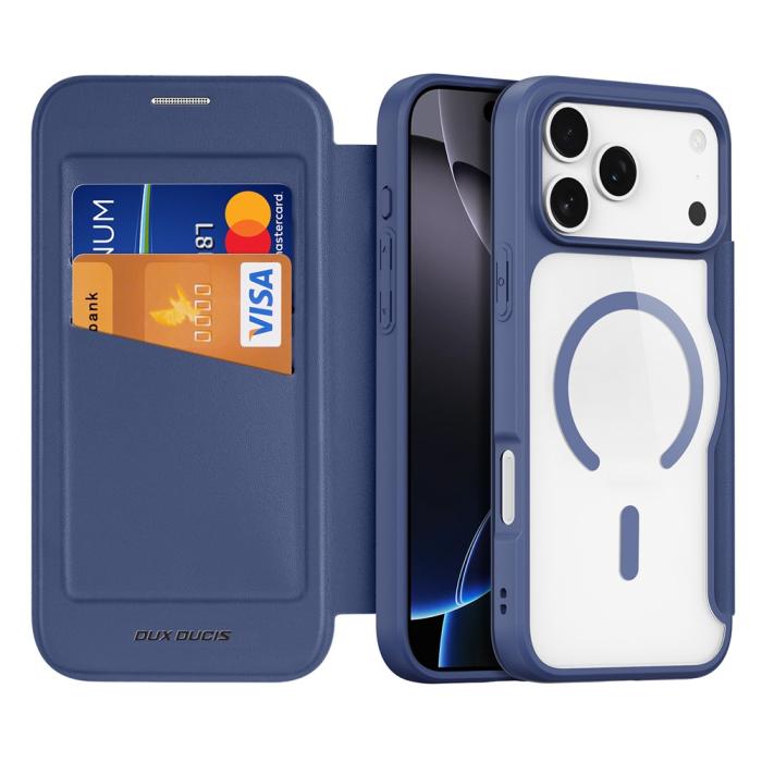 Bild 2, DUX DUCIS iPhone 17 Pro Fodral MagSafe Skin X Pro Blå