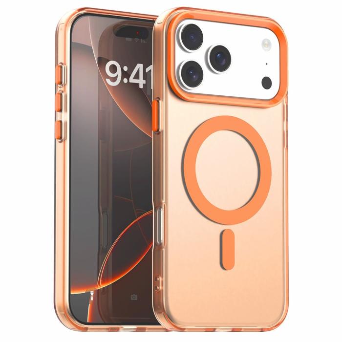 Bild 1, iPhone 17 Pro Skal MagSafe Hybrid Orange