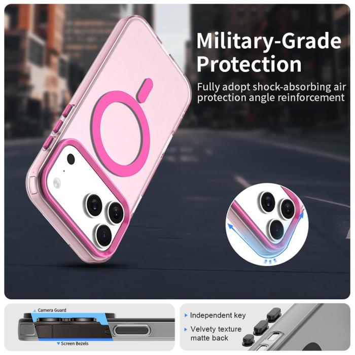 Bild 4, iPhone 17 Pro Skal MagSafe Hybrid Rosa