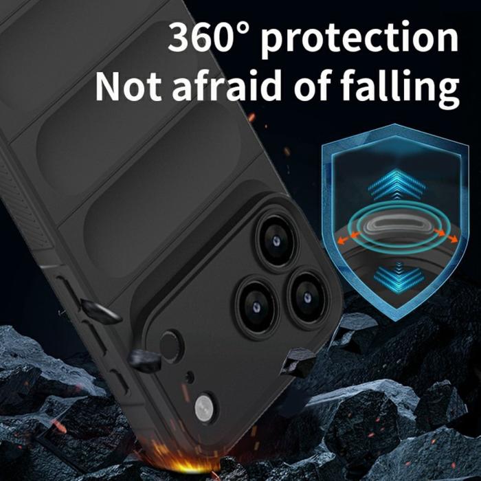 Bild 3, iPhone 17 Pro Skal Magic Shield Vinröd
