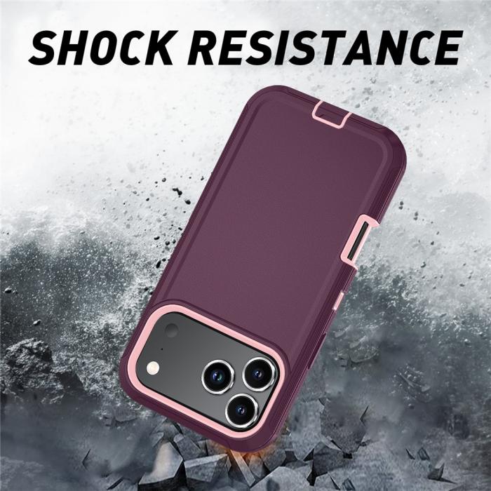 Bild 3, iPhone 17 Pro Skal Extreme Shockproof Hybrid Vinröd