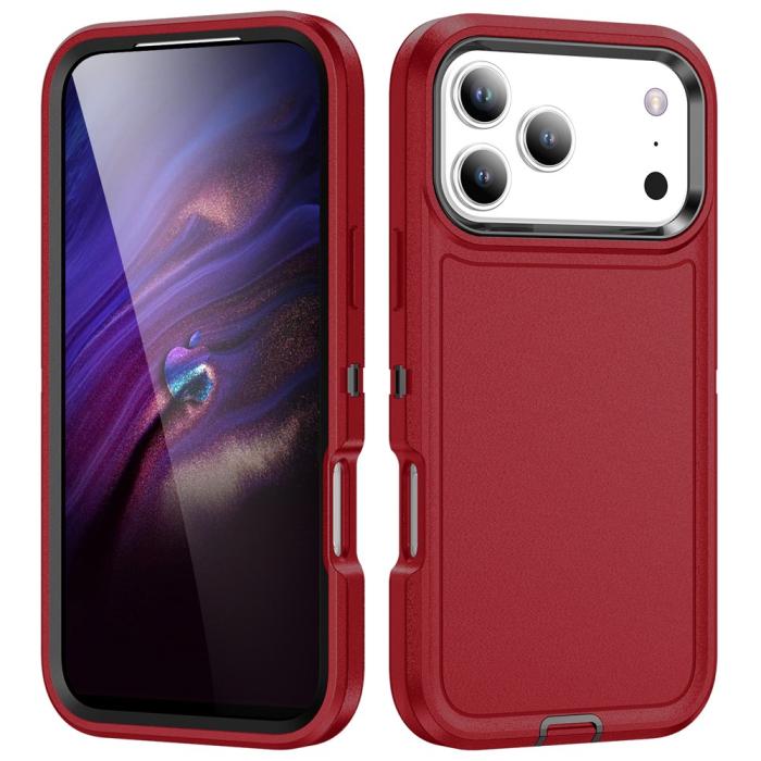 Bild 1, iPhone 17 Pro Skal Extreme Shockproof Hybrid Röd