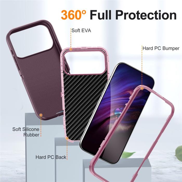 Bild 6, iPhone 17 Pro Skal Extreme Shockproof Hybrid Lila
