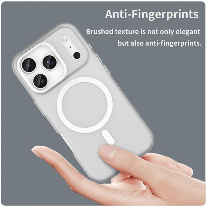 Bild 5, iPhone 17 Pro Skal MagSafe Hybrid Matt Vit