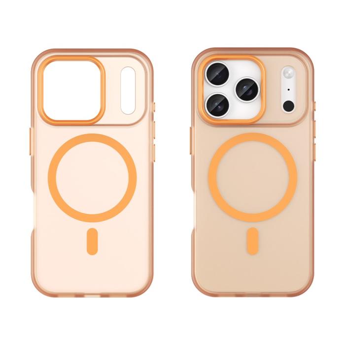 Bild 2, iPhone 17 Pro Skal MagSafe Hybrid Matt Orange
