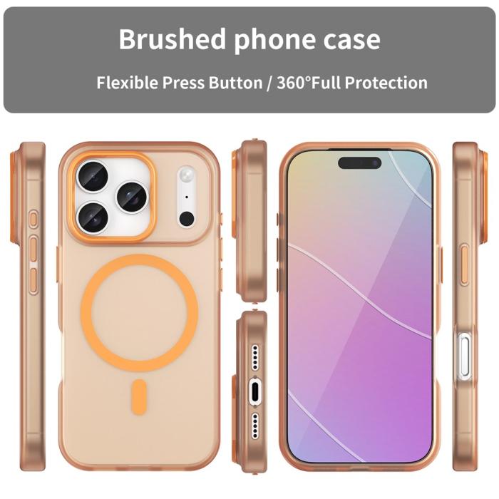 Bild 3, iPhone 17 Pro Skal MagSafe Hybrid Matt Orange