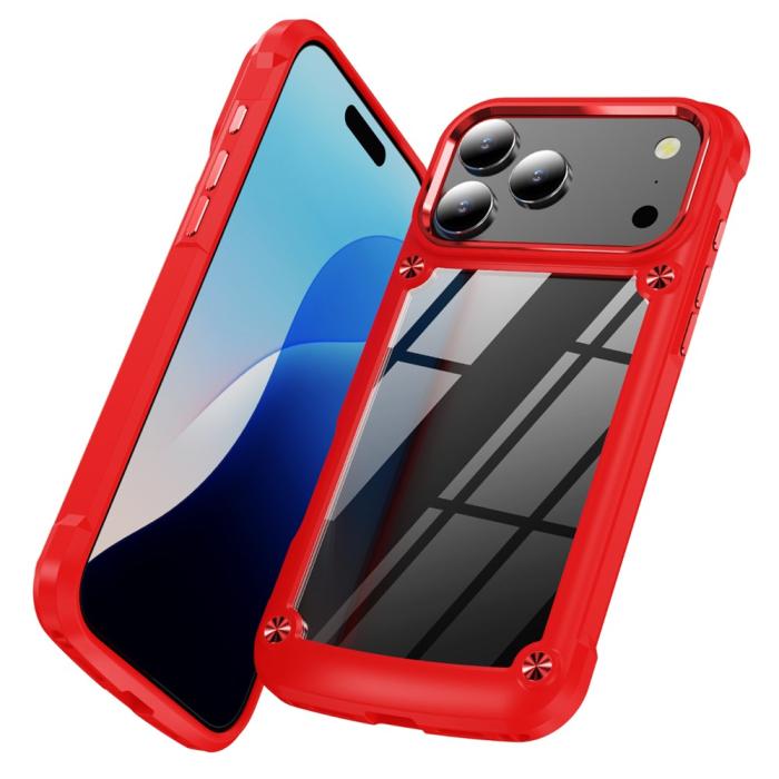 Bild 2, iPhone 17 Pro Max Skal Xtreme Shockproof Hybrid Röd