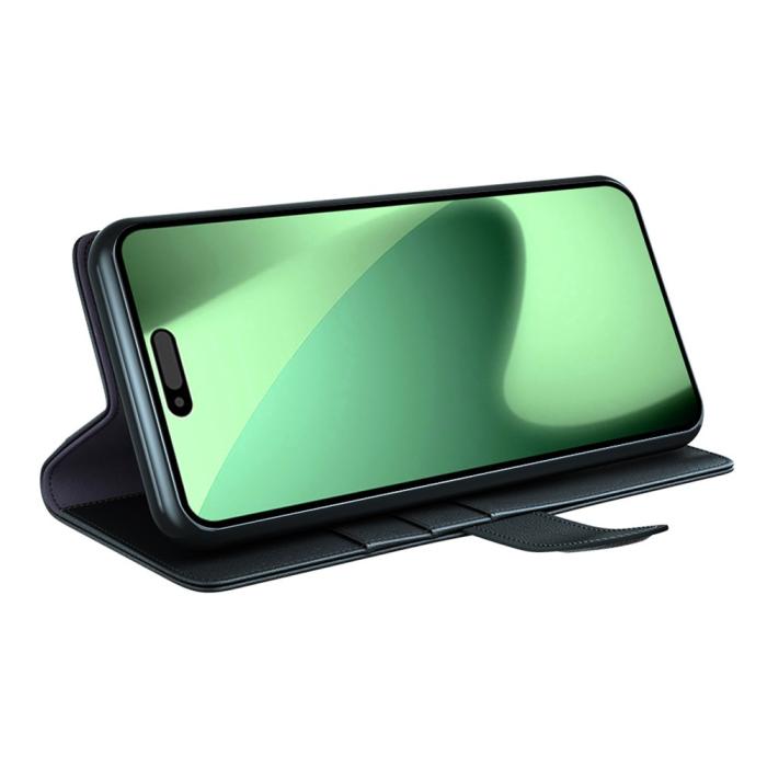 Bild 3, iPhone 17 Pro Max Fodral Premium Äkta Läder Svart