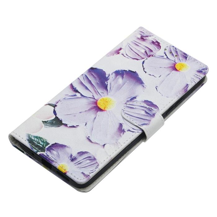 Bild 4, iPhone 17 Pro Max Fodral Med Tryck Lila Blommor